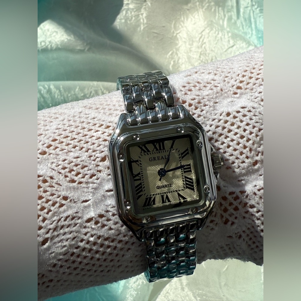 Panthere Classic Rectangle Stainless Steel Silver - Picture 14 of 15
